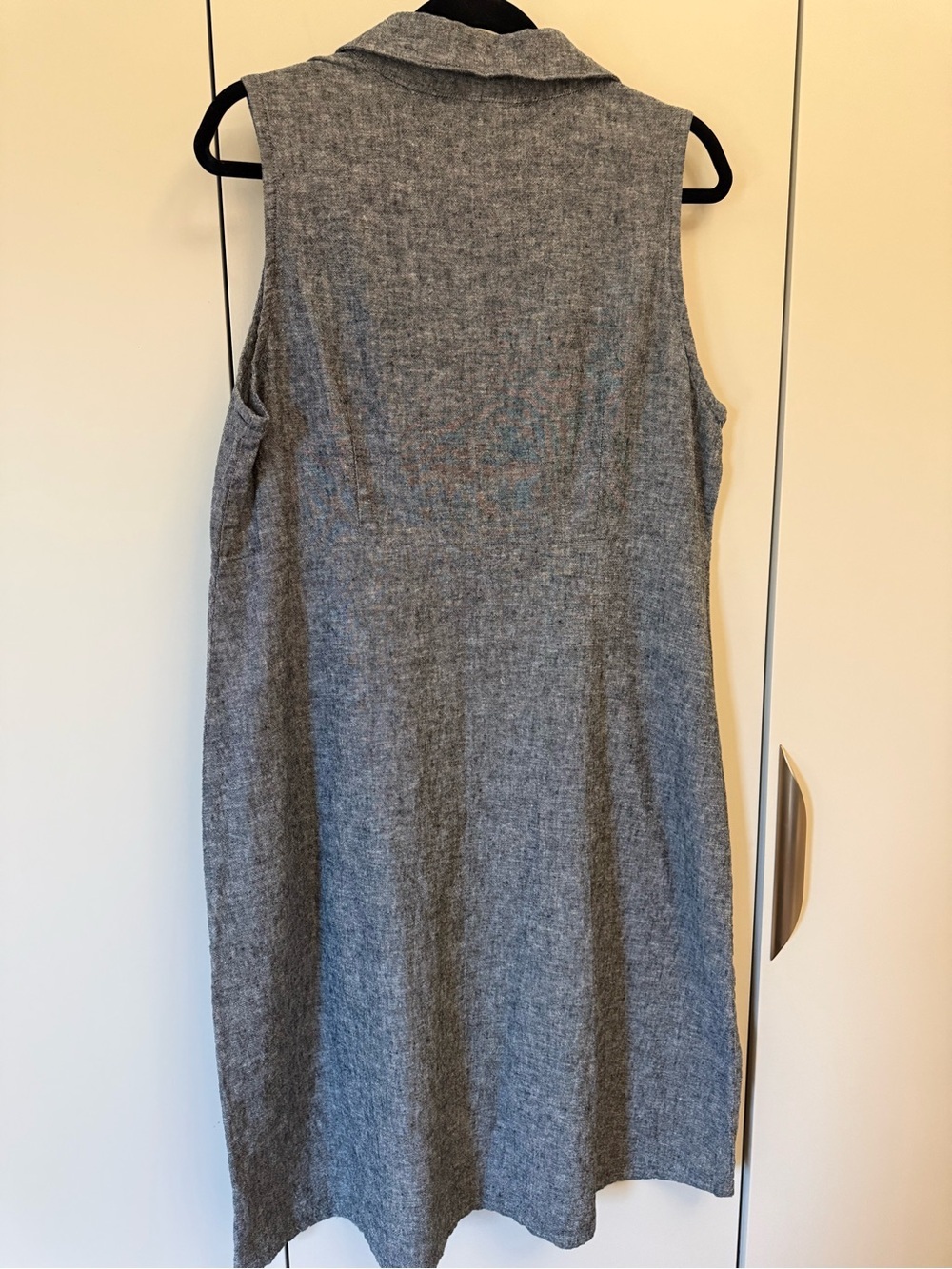 Goddess Gear Organic Linen Blend Sleeveless Shirt Dress XL Fits L/14 - Picture 3 of 6